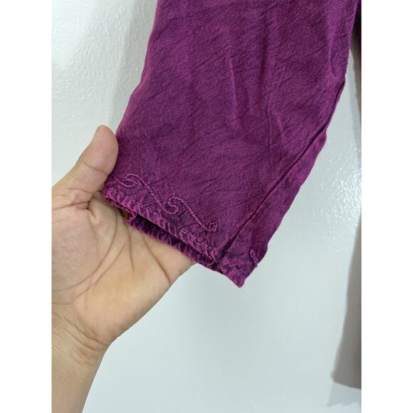 Boho Renaissance Inspired Peasant Tunic Top XL Cottagecore Folk Festival Artsy - Picture 8 of 15